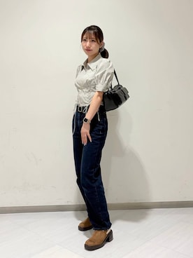 「MISCH MASCH（ミッシュマッシュ）のアイテム」を使った、なこさん（レディース・158cm）の秋コーディネート