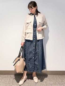 「アイテム（チャーム）」を使った、みーさん（レディース・162cm）の春コーディネート