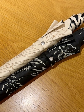 「アイテム（長傘、ホワイト系）」を使った、みーさん（レディース・162cm）の春コーディネート