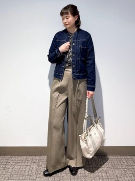 「Lee（リー）のアイテム（バッグ）」を使った、みーさん（レディース・162cm）の春コーディネート
