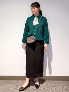 「INDIVI（インディヴィ）のアイテム」を使った、みーさん（レディース・162cm）の春コーディネート