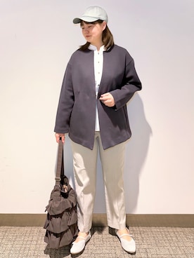 「grove（グローブ）のアイテム（帽子）」を使った、みーさん（レディース・162cm）の春コーディネート