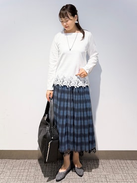 「grove（グローブ）のアイテム」を使った、みーさん（レディース・162cm）の秋コーディネート