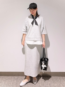 「アイテム（チャーム）」を使った、みーさん（レディース・162cm）の春コーディネート