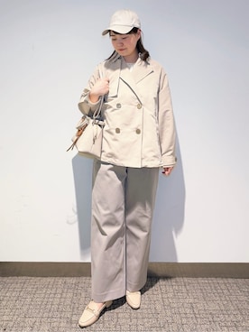 「grove（グローブ）のアイテム（帽子）」を使った、みーさん（レディース・162cm）の冬コーディネート