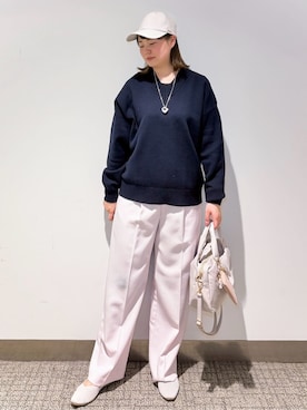 「grove（グローブ）のアイテム（帽子）」を使った、みーさん（レディース・162cm）の冬コーディネート