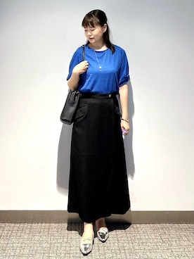 「アイテム（アクセサリー、パープル系）」を使った、みーさん（レディース・162cm）の夏コーディネート