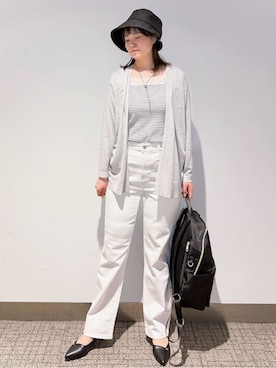 「grove（グローブ）のアイテム（帽子）」を使った、みーさん（レディース・162cm）の春コーディネート