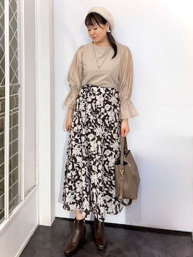 「grove（グローブ）のアイテム」を使った、みーさん（レディース・162cm）の秋コーディネート