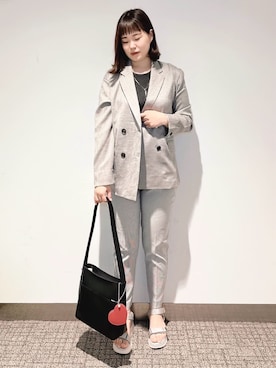 「アイテム（チャーム）」を使った、みーさん（レディース・162cm）の春コーディネート