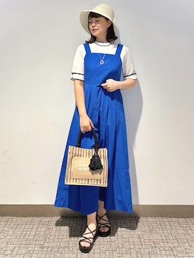 「grove（グローブ）のアイテム（ハット）」を使った、みーさん（レディース・162cm）の春コーディネート