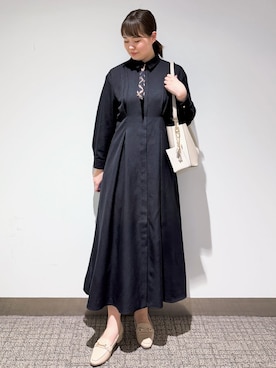 「HusHusH（ハッシュアッシュ）のアイテム（パンツ）」を使った、みーさん（レディース・162cm）の冬コーディネート