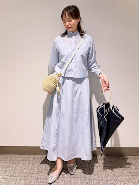 「アイテム（チャーム）」を使った、みーさん（レディース・162cm）の春コーディネート