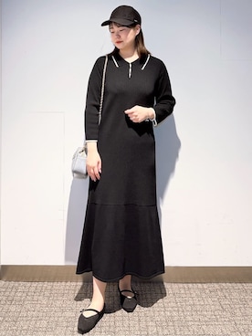 「grove（グローブ）のアイテム（帽子）」を使った、みーさん（レディース・162cm）の冬コーディネート