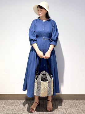 「grove（グローブ）のアイテム（ハット）」を使った、みーさん（レディース・162cm）の春コーディネート