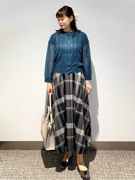 「アイテム（アクセサリー、パープル系）」を使った、みーさん（レディース・162cm）の夏コーディネート
