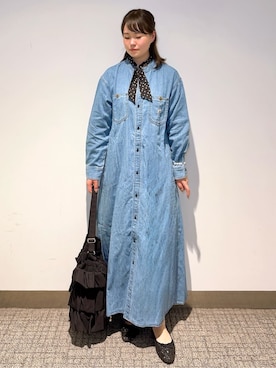 「Lee（リー）のアイテム（ワンピース/ドレス）」を使った、みーさん（レディース・162cm）の春コーディネート