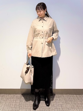「grove（グローブ）のアイテム」を使った、みーさん（レディース・162cm）の秋コーディネート