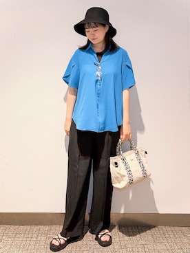 「Lee（リー）のアイテム（バッグ）」を使った、みーさん（レディース・162cm）の夏コーディネート