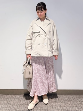 「tk.TAKEO KIKUCHI（ティーケータケオキクチ）のアイテム（パーカー）」を使った、みーさん（レディース・162cm）の冬コーディネート