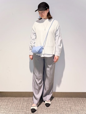 「grove（グローブ）のアイテム（帽子）」を使った、みーさん（レディース・162cm）の冬コーディネート