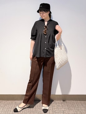 「grove（グローブ）のアイテム」を使った、みーさん（レディース・162cm）の夏コーディネート
