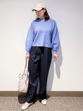 「grove（グローブ）のアイテム（帽子）」を使った、みーさん（レディース・162cm）の冬コーディネート