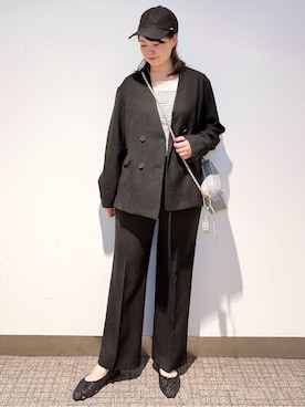 「アイテム（チャーム）」を使った、みーさん（レディース・162cm）の春コーディネート