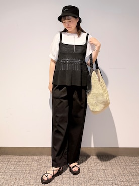 「Sunauna（スーナウーナ）のアイテム」を使った、みーさん（レディース・162cm）の春コーディネート