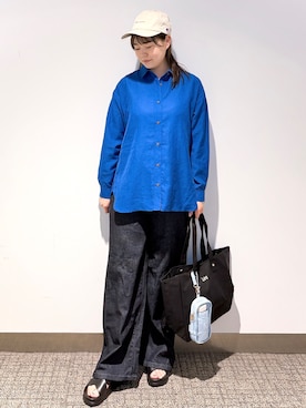「アイテム（折りたたみ傘）」を使った、みーさん（レディース・162cm）の夏コーディネート