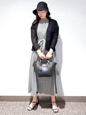「grove（グローブ）のアイテム（ハット）」を使った、みーさん（レディース・162cm）の夏コーディネート