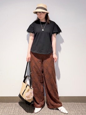 「grove（グローブ）のアイテム」を使った、みーさん（レディース・162cm）の夏コーディネート