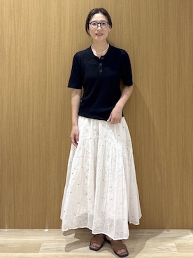 「OPAQUE.CLIP（オペークドットクリップ）のアイテム」を使った、たけねぇさん（レディース・163cm）の夏コーディネート