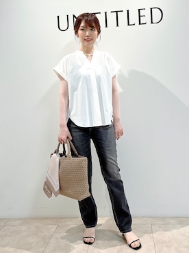 「UNTITLED（アンタイトル）のアイテム」を使った、hayaさん（レディース・162cm）の夏コーディネート