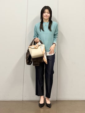 「INDIVI（インディヴィ）のアイテム（ブルゾン）」を使った、mizukiさん（レディース・165cm）の春コーディネート