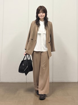 「レディーススーツ」｜mizukiさん（レディース・165cm）の秋コーディネート
