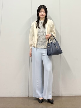 「INDIVI（インディヴィ）のアイテム（ブルゾン）」を使った、mizukiさん（レディース・165cm）の春コーディネート