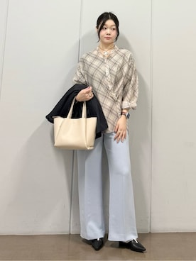 「SOUP（スープ）のアイテム」を使った、mizukiさん（レディース・165cm）の春コーディネート