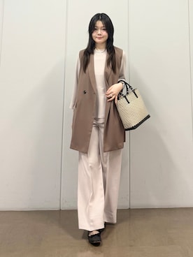 「Airpapel（エアパペル）のアイテム」を使った、mizukiさん（レディース・165cm）の春コーディネート