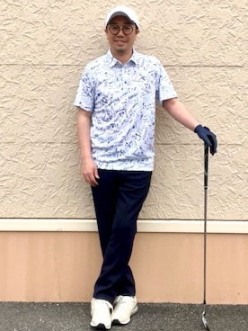 「アイテム（その他、ブルー系）」を使った、ゆーだいさん（メンズ・167cm）の夏コーディネート