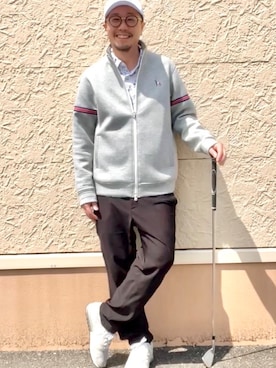 「adabat（アダバット）のアイテム（キャップ）」を使った、ゆーだいさん（メンズ・167cm）の春コーディネート