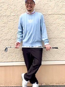 「adabat（アダバット）のアイテム（キャップ）」を使った、ゆーだいさん（メンズ・167cm）の春コーディネート