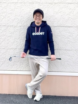 「adabat（アダバット）のアイテム」を使った、ゆーだいさん（メンズ・167cm）の冬コーディネート