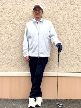 「アイテム（その他、ブルー系）」を使った、ゆーだいさん（メンズ・167cm）の春コーディネート