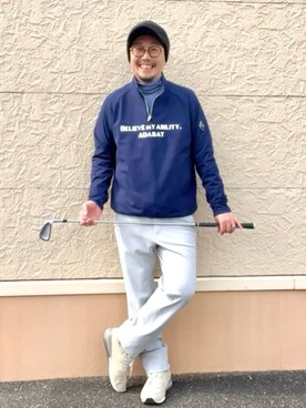 「adabat（アダバット）のアイテム」を使った、ゆーだいさん（メンズ・167cm）の冬コーディネート