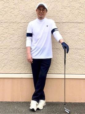 「アイテム（その他、ブルー系）」を使った、ゆーだいさん（メンズ・167cm）の春コーディネート