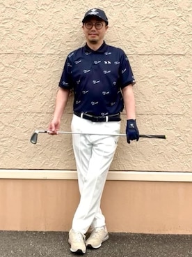 「アイテム（その他、ブルー系）」を使った、ゆーだいさん（メンズ・167cm）の春コーディネート