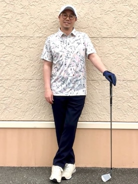 「アイテム（その他、ブルー系）」を使った、ゆーだいさん（メンズ・167cm）の夏コーディネート
