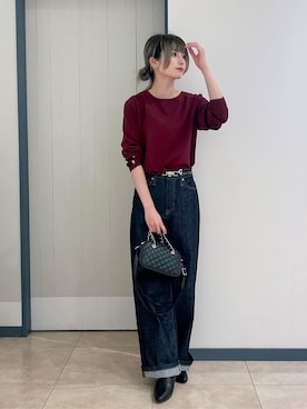 「SOMETHING（サムシング）のアイテム」を使った、yukinoさん（レディース・156cm）の秋コーディネート