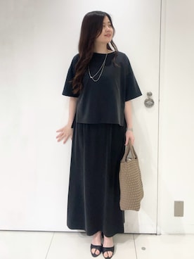 「UNTITLED（アンタイトル）のアイテム（スカート）」を使った、moeさん（レディース・158cm）の秋コーディネート